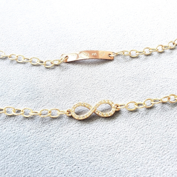 Gold Bracelet set - ♡Mom and Eternity - Picture 3 of 5